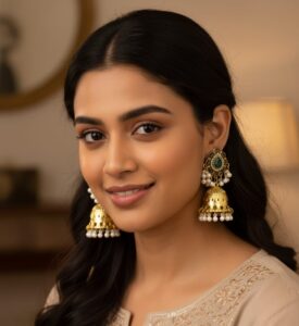 Exaggerated Tassel Hoop Earrings With Embedded Diamonds And Beads Ethnic Style Bell Dangle Jewelry For Women Bohemian Vintage